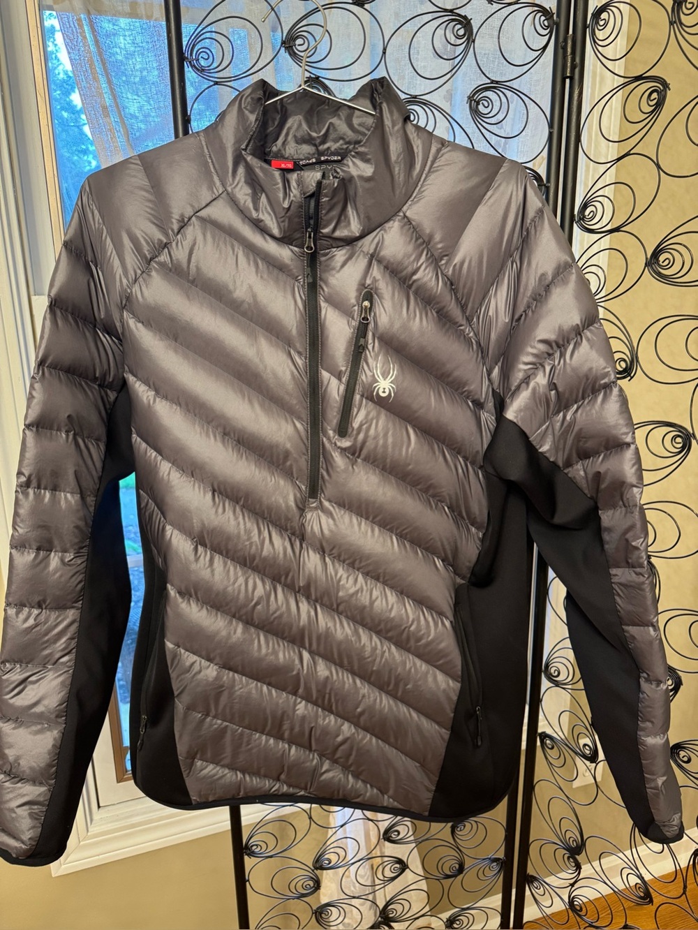 Spyder Men's Syrround Hybrid Down half-zip jacket XL